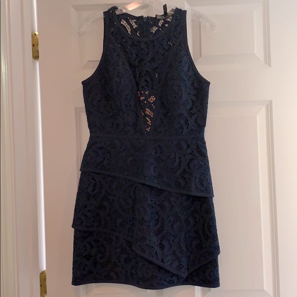 BCBG Navy Lace Dress